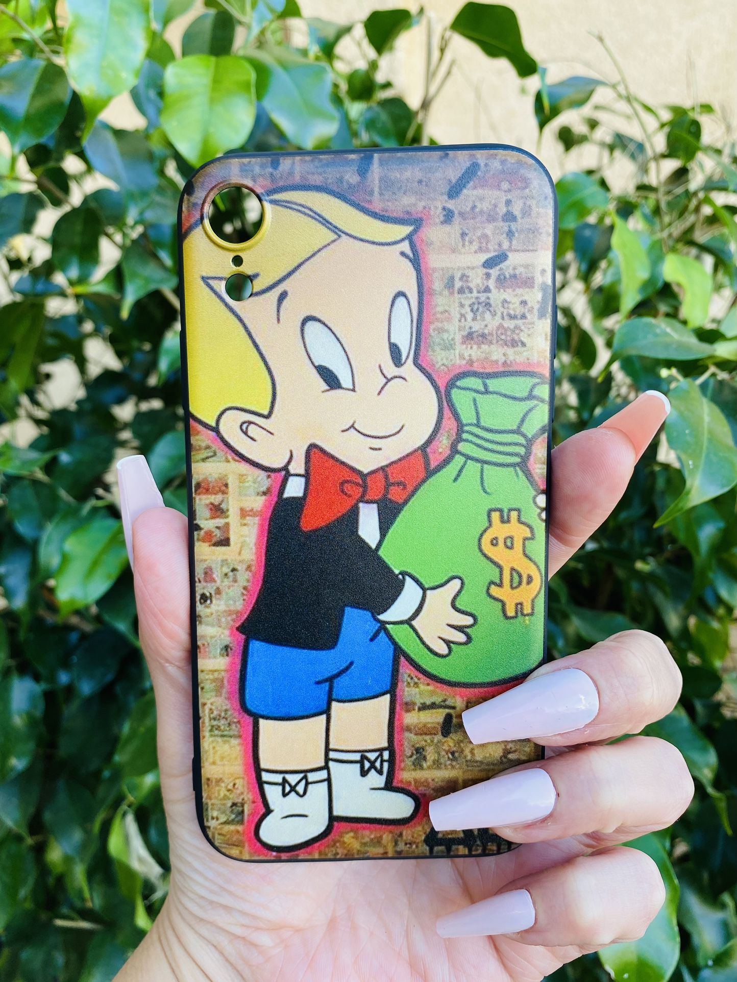 Brand new cool iphone XR case cover silicone rubber Alec Monopoly Art Graffiti Artist Richie Rich Hype