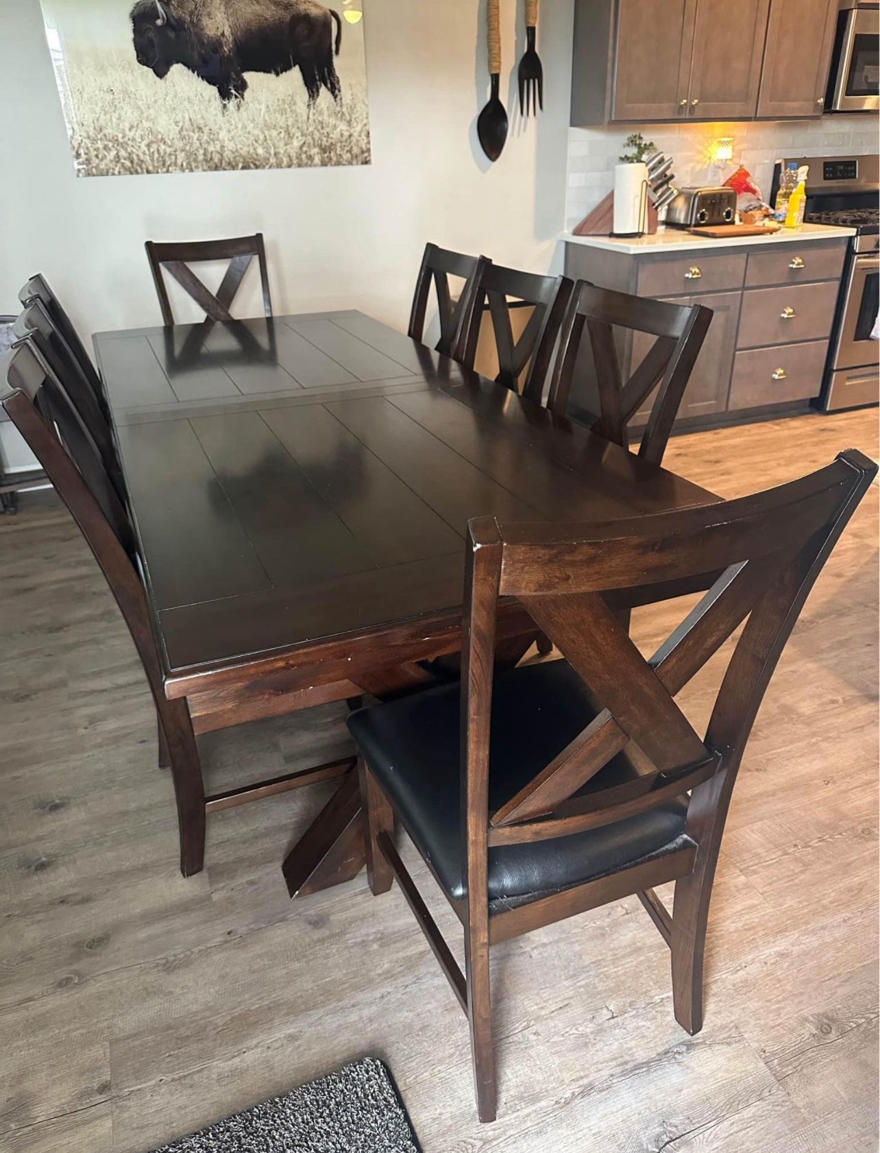 Costco Dining Table With Leaf And 8 Chairs