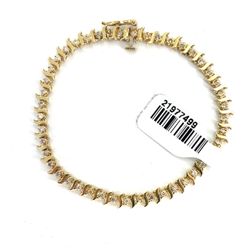 14Kt Yellow Gold 6.5” Diamond Tennis Bracelet 7.00 .75CTW 21977499