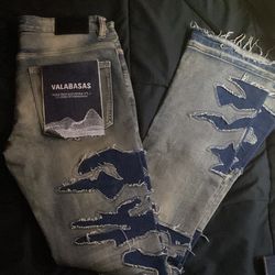 valabasas stacked jeans size 32