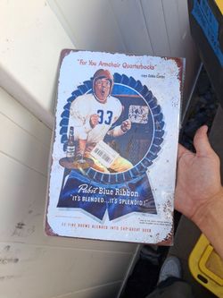 Pabst Blue Ribbon Vintage-Style Tin Sign