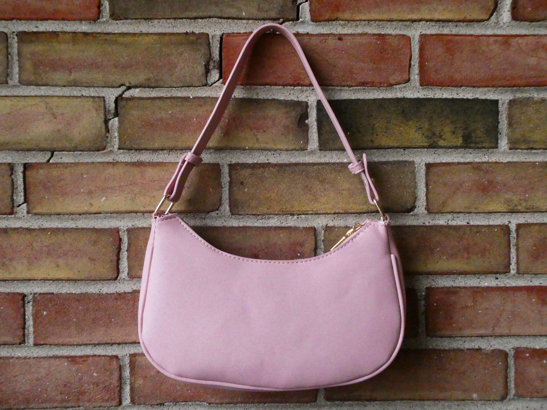 Pink Crescent Purse