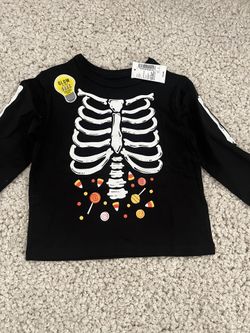 Baby Boys Toddler Long Sleeve Halloween Shirt