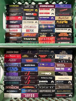 Large Lot of VHS Tapes Classic Movies