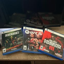 Payday 3 $40.00 UFC 5 $15.00 Modern Warfare 3 $60.00