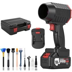 Jet Blower 4.0, Electric Cordless Leaf Blower 160,000 RPM 200 Mph,64 mm Air Outlet, 1800g Air Pressure，Handheld Leaf Blower，Blower for Patio,Lawn,Blow