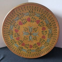 Vintage Handpainted Metal Tin