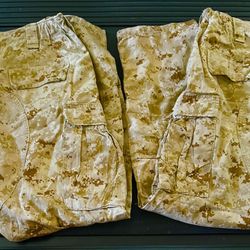 (2) FROG Combat MARP Desert Pants - Size L