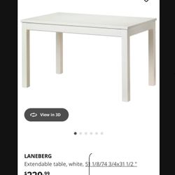 White Table With Chairs Included Used Great Conditions 