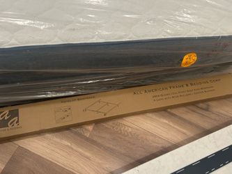 Brand new King size bed, box spring and frame