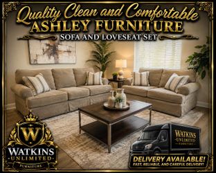 🛋️ Quality Clean & Comfortable Ashley Furniture Sofa & Loveseat Set 🛋️
