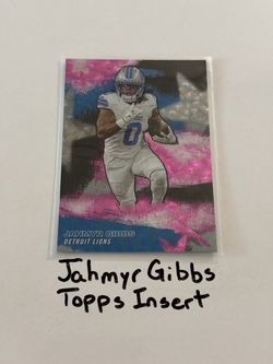 Jahmyr Gibbs Detroit Lions All-Pro RB Topps Short Print Insert Card.
