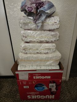 Diapers size 1 - 8 packs