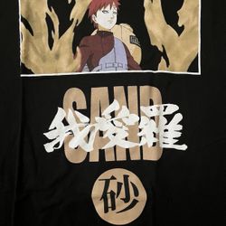 2007 Naruto Shippuden Mens' Gaara of the Desert Sand T-Shirt size Small