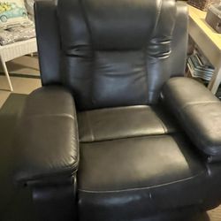 Leather Reclining Chair By Ashley Home Stores