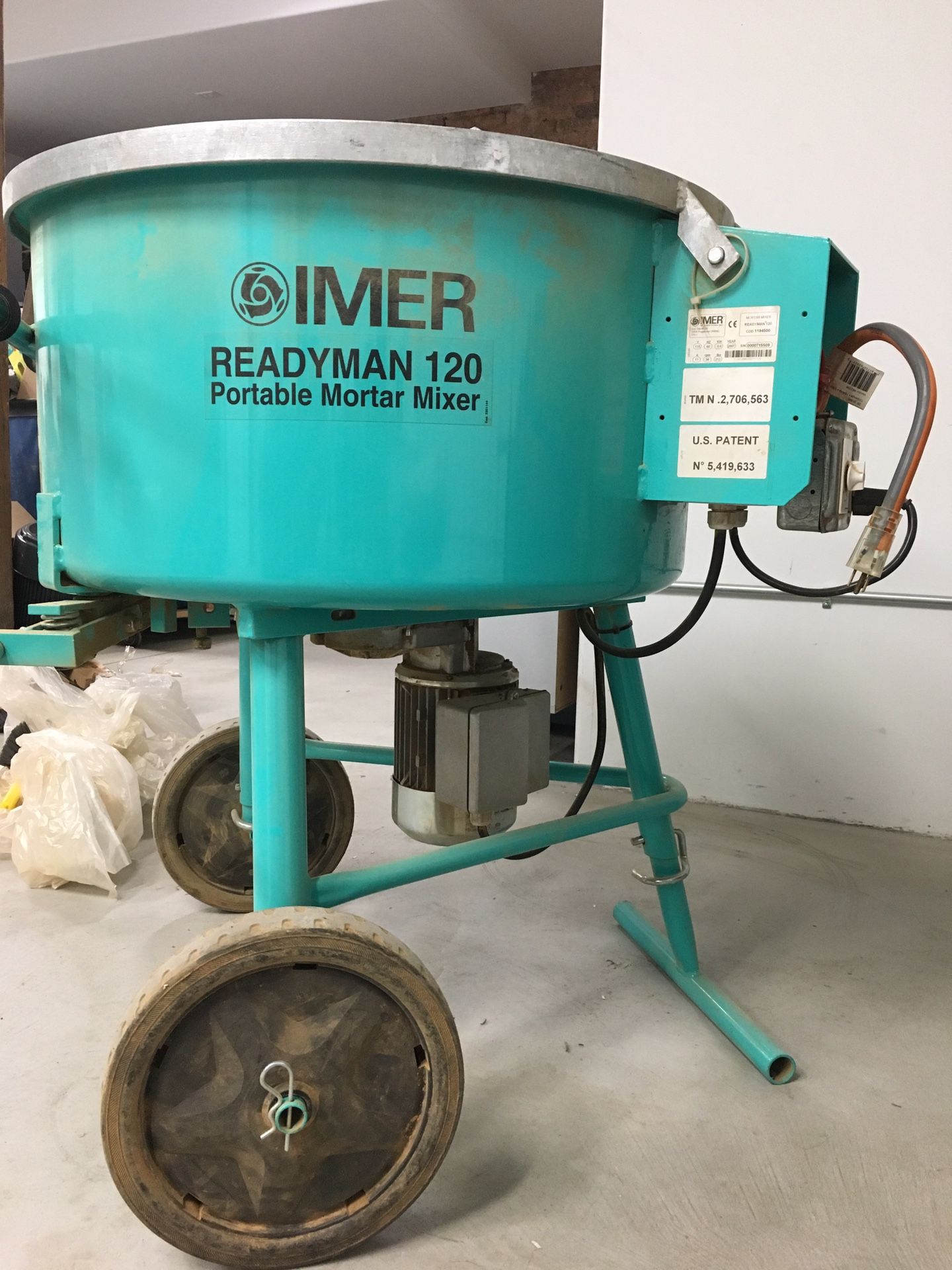 IMER Readyman 120 portable mortar mixer