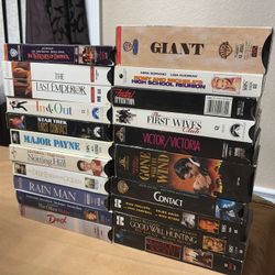 Lot of 20 Vintage 80’s 90’s VHS Tapes Mixed Bundle Hit Movies Action Comedy (D