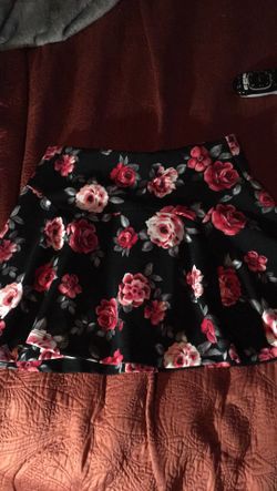 Charming Floral Print Short Skirt