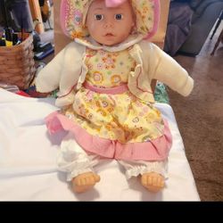 REDUCED TO $5.00

Cute baby doll with an adorable hat...buy her for $7.00

PICK UP IS IN NORTH CHESTERFIELD OFF JESSUP ROAD 
