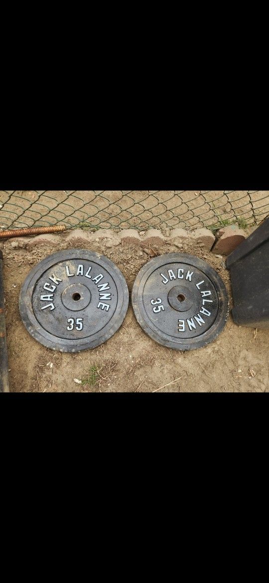 Standard Gym Weights 35s Jack Lalanne $70 Pair
