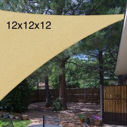 Sun Shade Sail, 12x12x12 Triangle Shades for Outdoor Patio Pergola Cover SunshadeSails UV Blocking Canovas Covers