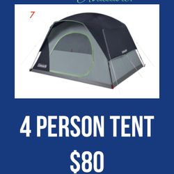 Coleman 4 Person Tent 
