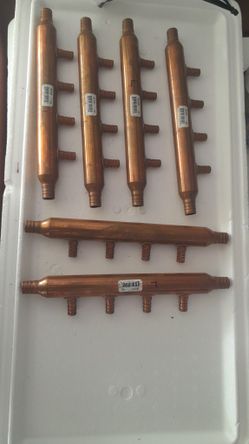 Shark bite 4 Port Copper Manifold