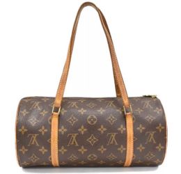 LOUIS VUITTON Hand Bag Papillon 30 Monogram LV Brown Canvas