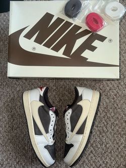 (VNDS/Worn2x) ‼️ Nike Jordan 1 Og Travis Scott Low “Reverse Mocha” Size 10.5❤️‍🔥