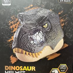 Dinosaur Mask for Halloween Tyrannosaurus Roar with Motion and Sounds and LED Eyes, T Rex Costume for Kids or adults Role-Played 