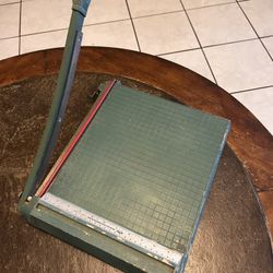 Vintage Antique Paper Cutter- Works