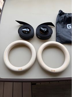 GHB Gymnast Rings – New Rings & Straps- PICK UP TODAY