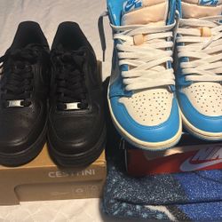 Nike Negros Y Nike Blancos Con Azul