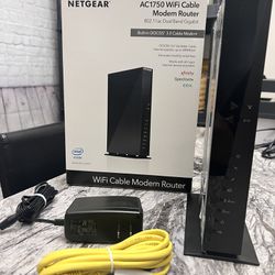 NETGEAR AC1750 Wi-Fi Cable Modem Router 