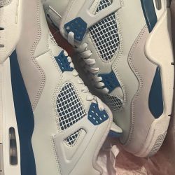 Men Military Blue Jordan 4 