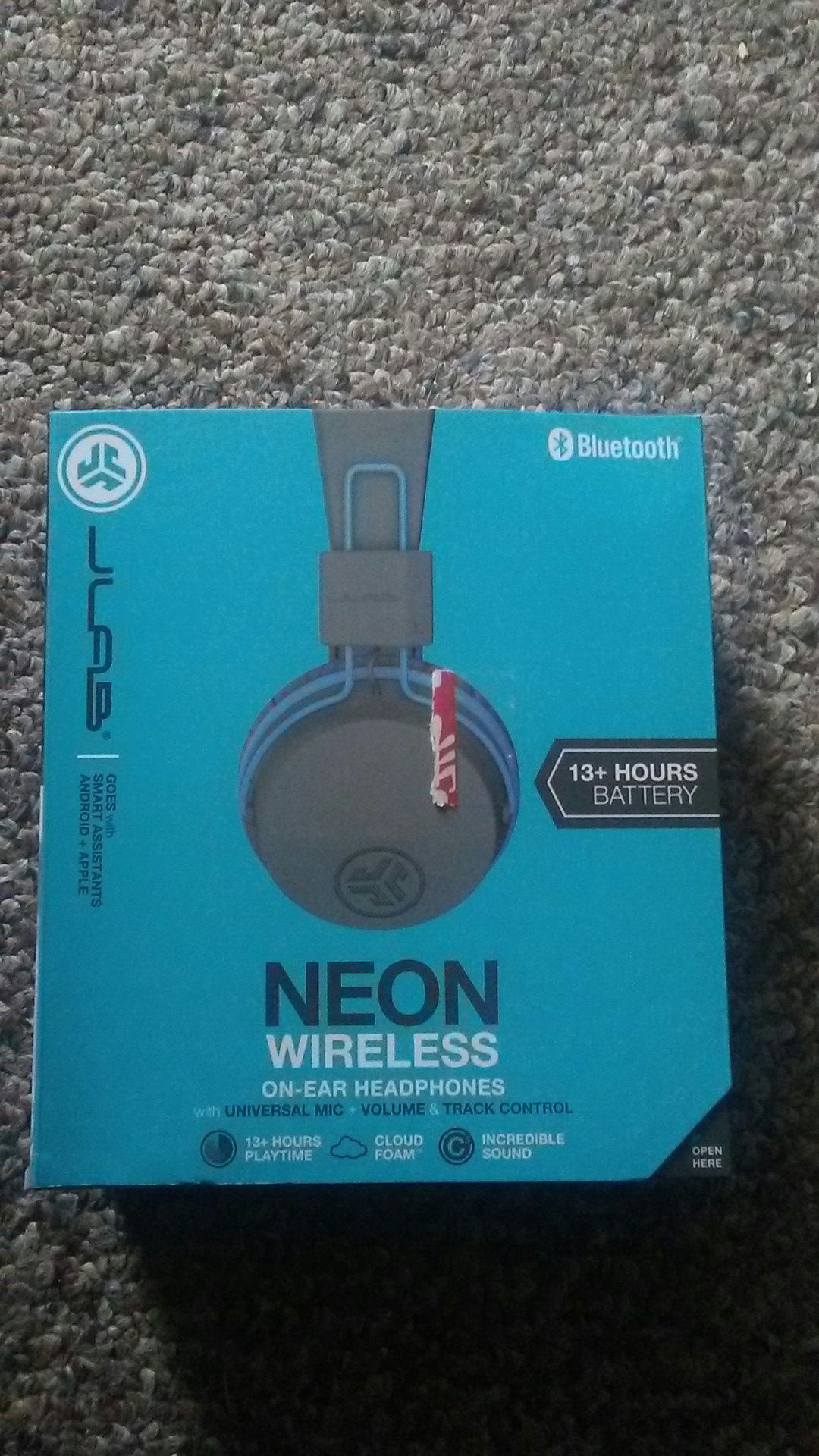 Neon wireless headphones