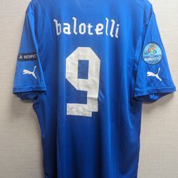 Italy Balotelli 2012 Euro Cup Jersey