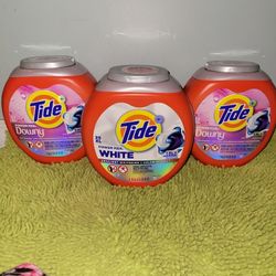 3 Tidepods 25pacs(2 Downy/1 White)