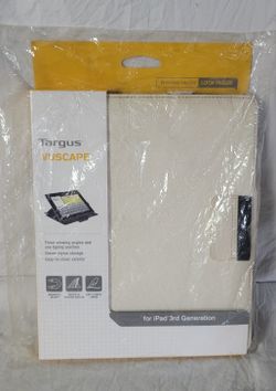 iPad 3 Targus Vuscape Folio Flip Cover w/Stand Bone White New In Packaging