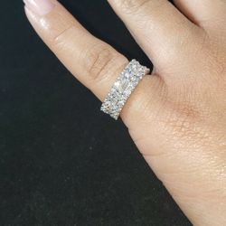 Eternity Band Sterling Silver CZ