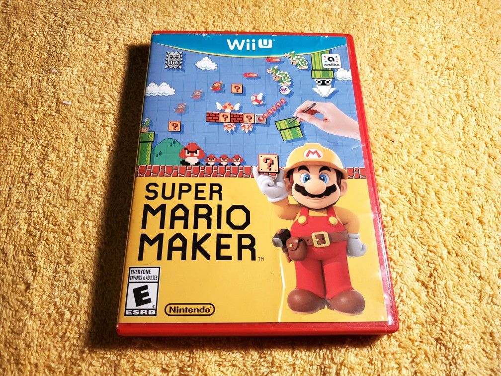 SUPER MARIO MAKER WII U GAME COMPLETE