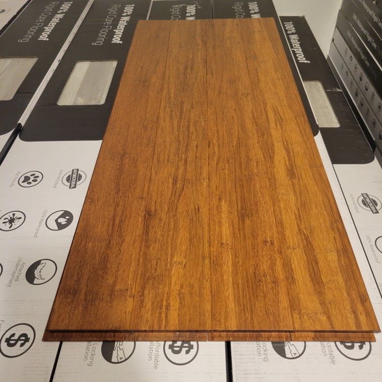 CALI Fossilized Java Bamboo 3-3/4-in W x 7/16-in T Smooth/Traditional Solid Hardwood Flooring (22.69-sq ft)