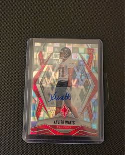 Xavier Watts Falcons Signed Rookie Card