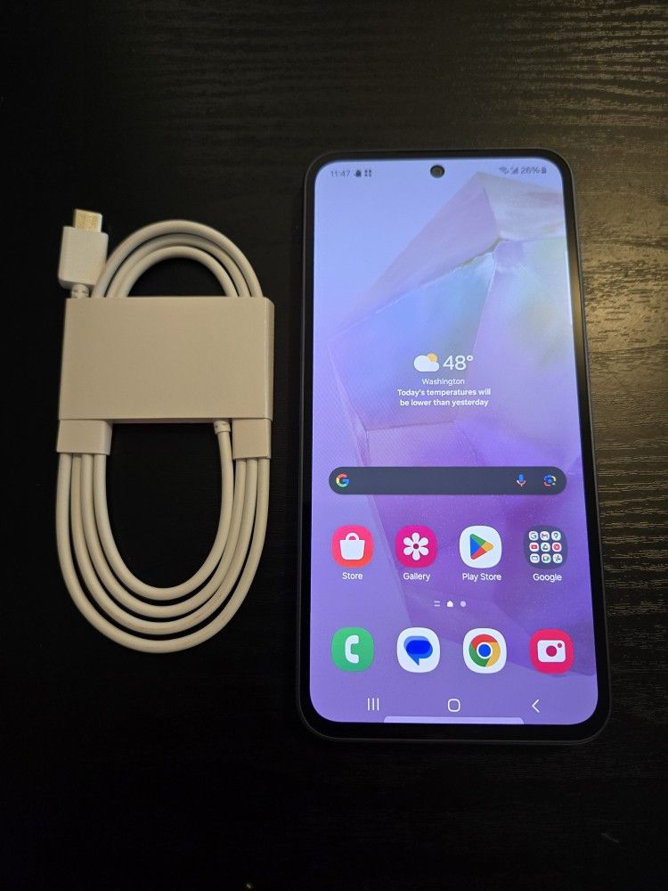 Samsung A-35 – Brand New, 128 GB w/ Charger & Warranty