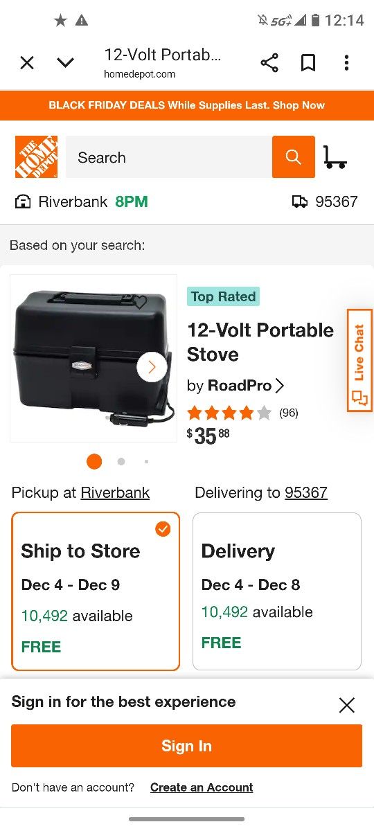 RoadPro Portable Stove