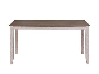 Ithaca Grayish White/Brown Dining Table