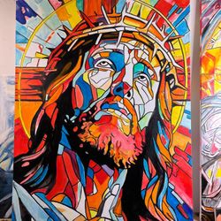 Jesus Christ Handmade Original Painting by me/local artist Warren Willowdale.