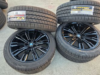 OEM 18" Staggerd Msport Wheels & New Tires For BMW 330i m. 2018-2025