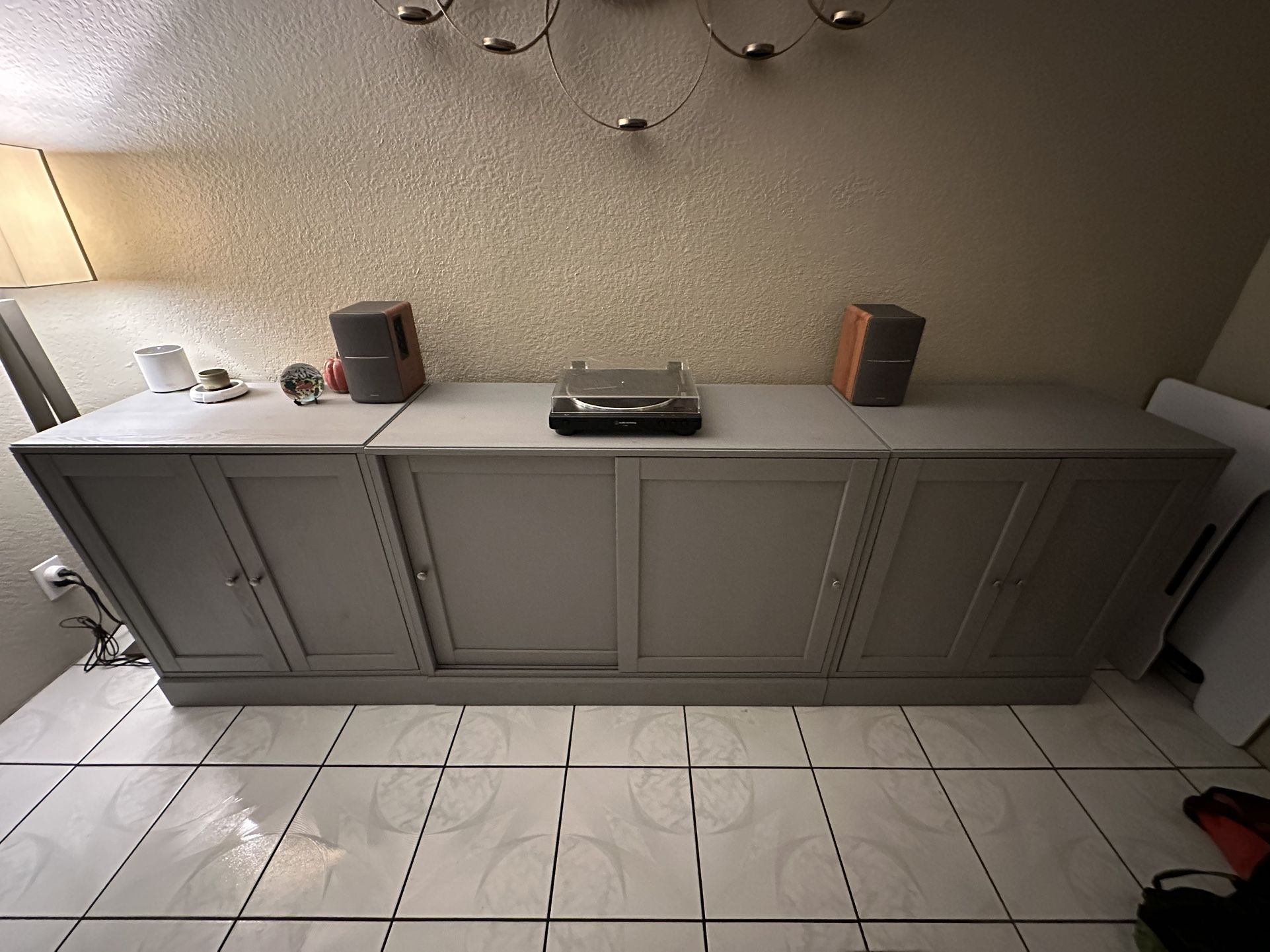 3 Piece Cabinet System (Sliding Door One Claimed)