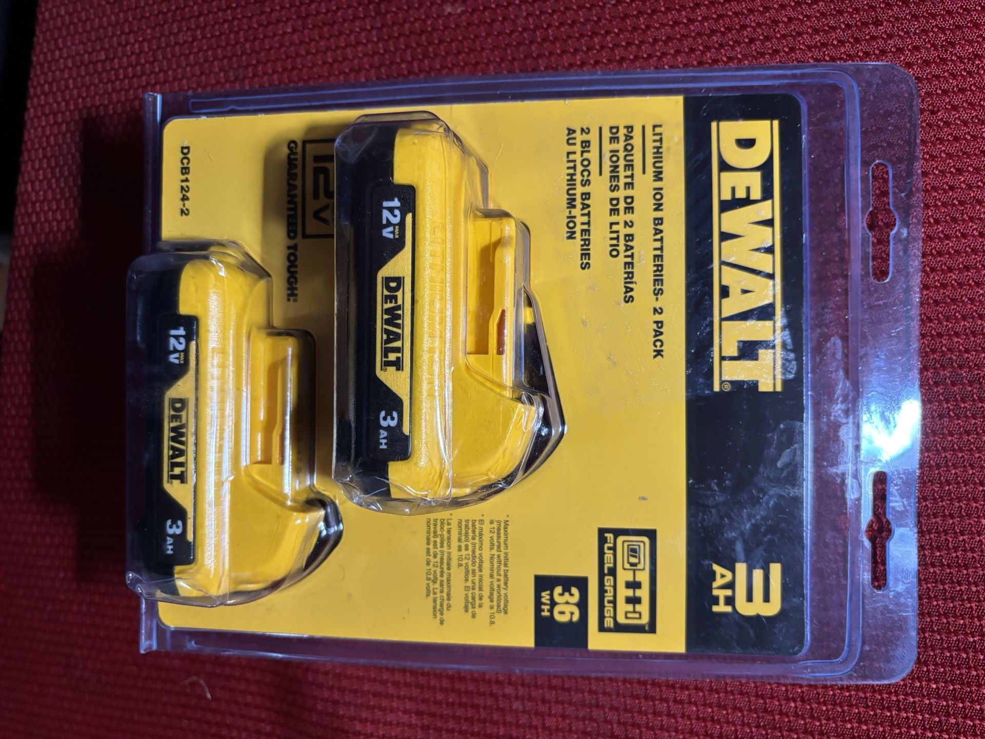 DeWalt (2-pack) 12V 3AH Lithium-ion Batteries